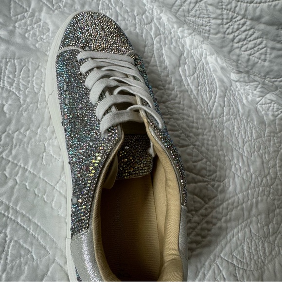 BETSEY JOHNSON “BRET” CRYSTAL SNEAKERS - Picture 7 of 10